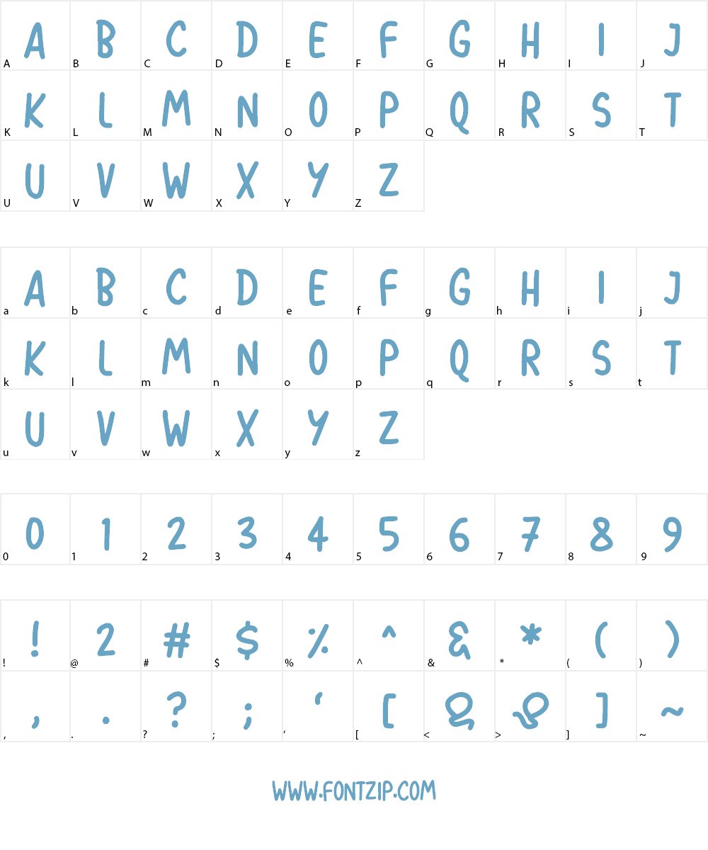 Balloon Pops Font Character
